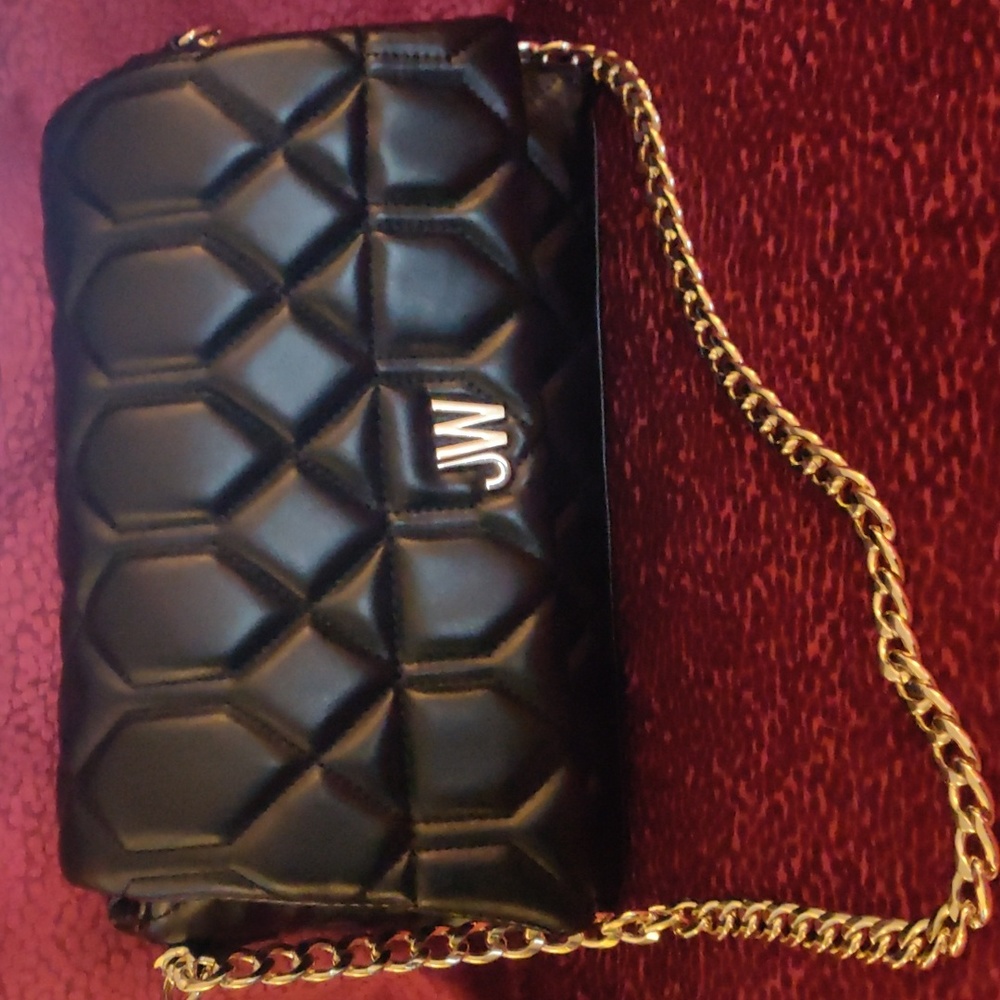Jason Wu Quilted Black Shoulder Bag with Chain Strap Purse. - Picture 3 of 13